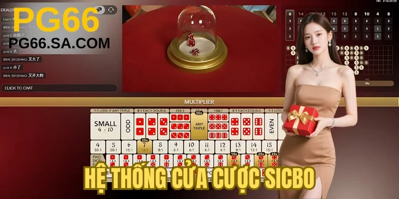 Hệ thống cửa cược sicbo